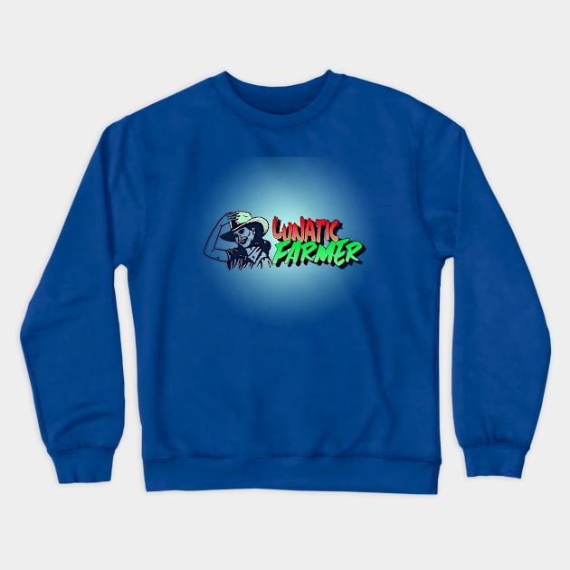 Lunatic Farmer (woman holding hat on head) Crewneck Sweatshirt by PersianFMts